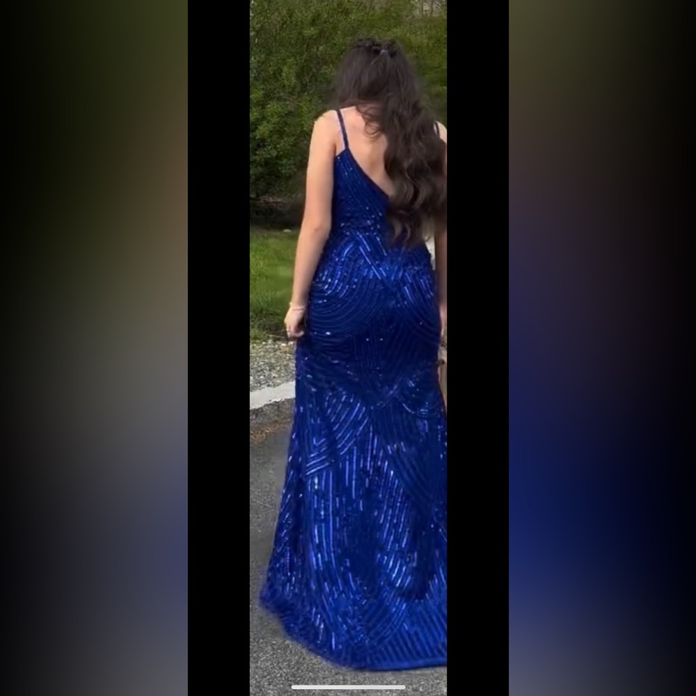 Stunning Blue Sequin Gown